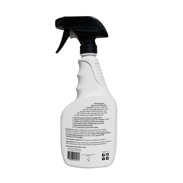 Apricot Oil RECON Protein LeaveIn Conditioner KNOTTY HORSE PRODUCTS